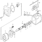 Original Loader L120E L120F L110F Hydraulic Pump. 11173091 - Image 2