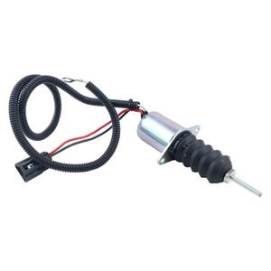 Fuel Shut Off Solenoid AM124377 AM102863 for John Deere Loader 375 675 675B 3375 4475 4475 6675 7775 Tractor 655 755 756 855 856 955 Mower F935
