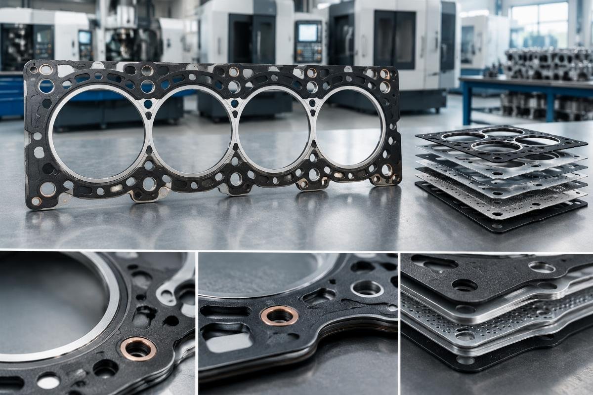 Cylinder Head Gasket 6655159 MLS layer structure and bolt hole pattern detail