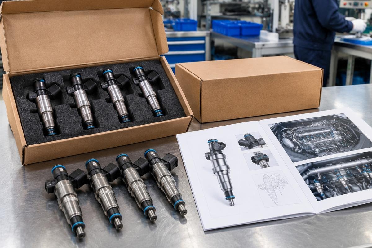 Fuel Injector Set packaging and fitment reference documentation