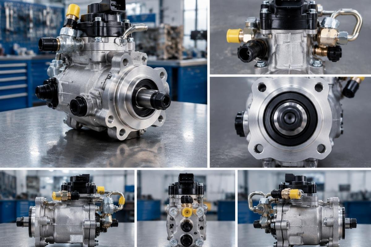 Fuel Pump AM132715 port orientation and mounting pattern detail