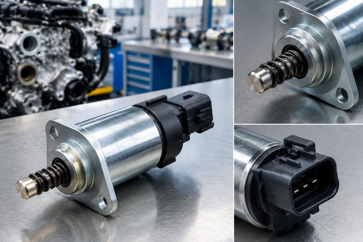 Fuel shut off solenoid 16200-Z6L-003 flange and connector detail