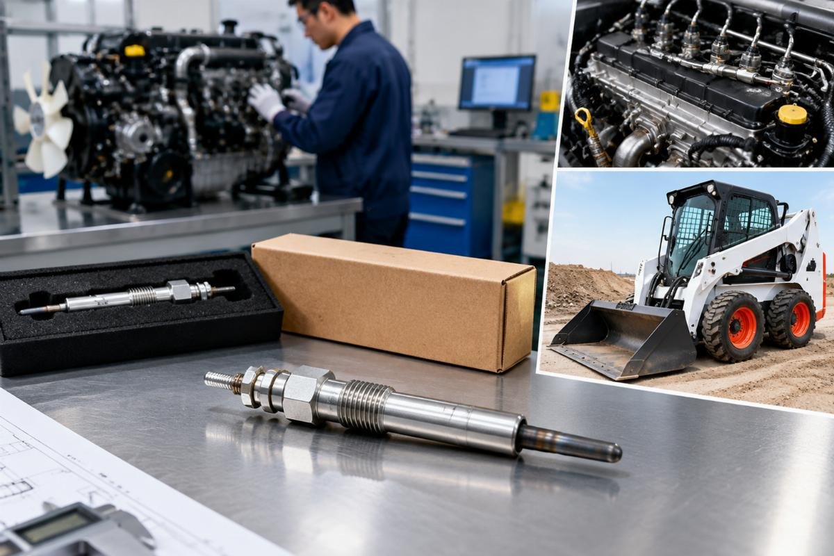 Glow Plug 6655233 for Kubota V2203 and Bobcat skid steer cross reference fitment verification