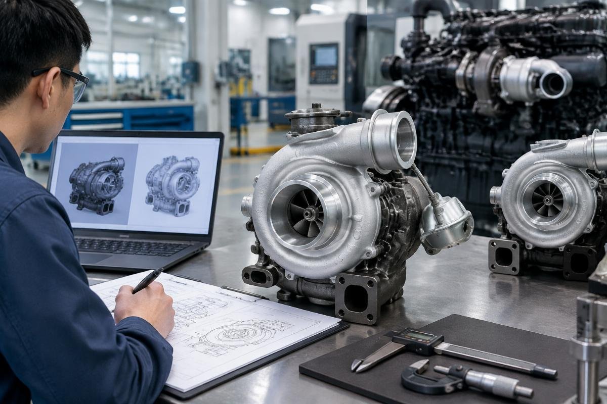 HX55 turbocharger for Cummins ISM M11 cross-reference verification