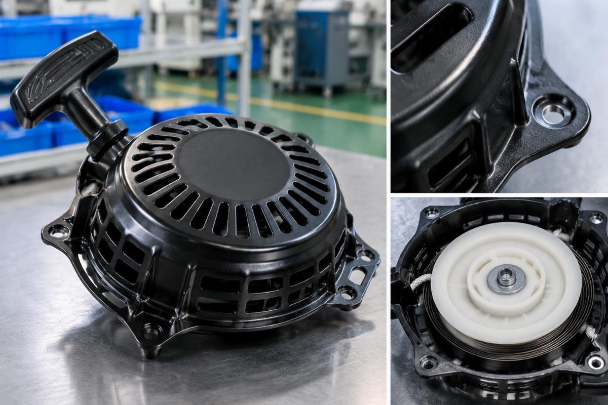 Recoil Starter 28400Z0DV04ZA housing flange and pulley groove detail for MTX60 MTX70 rammers