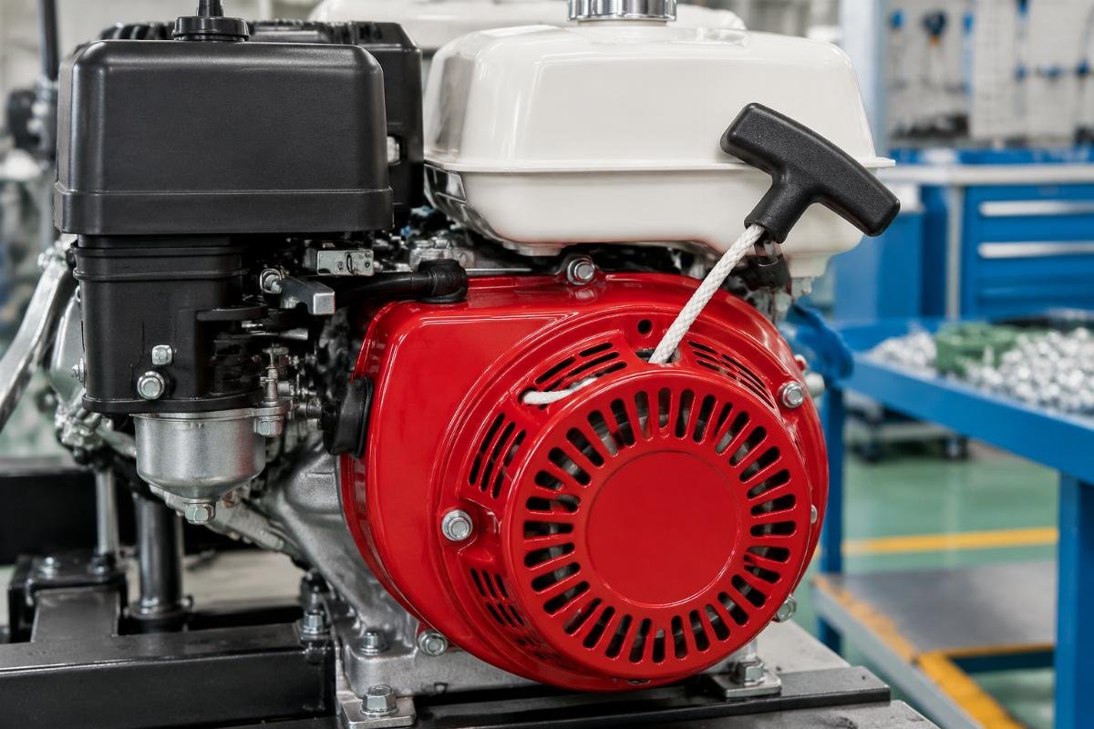 Recoil Starter 28400Z0DV04ZA installed on Honda GX100 engine showing rope routing