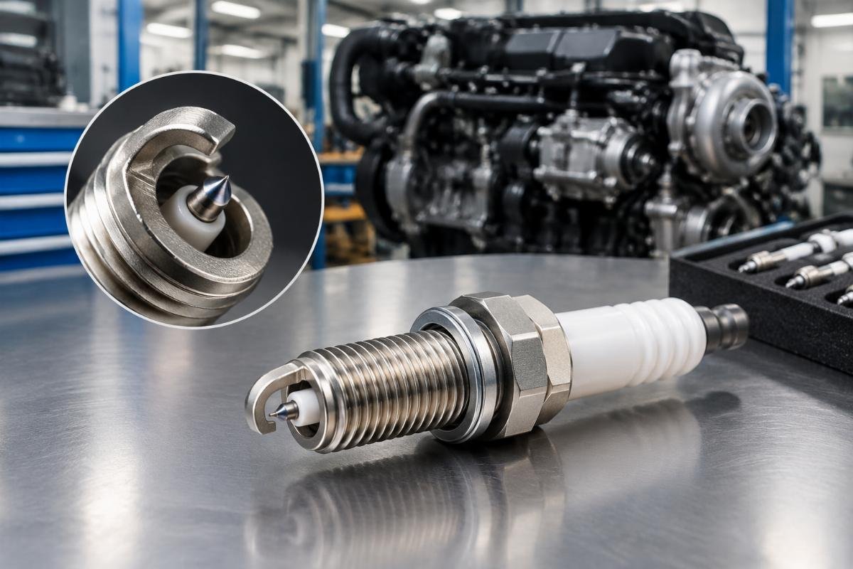 Spark Plug for Cummins ISB5.9G showing M14 thread and iridium electrode detail