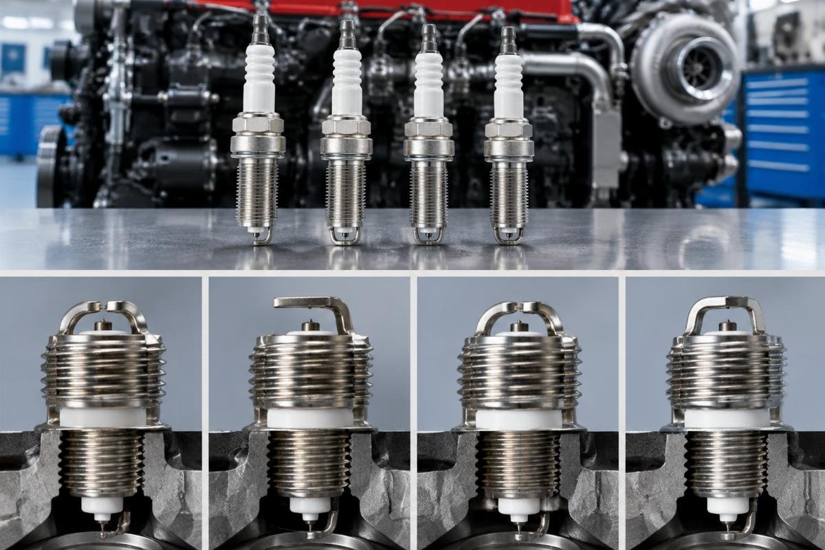 Spark Plug thread engagement and electrode projection comparison across Cummins variants
