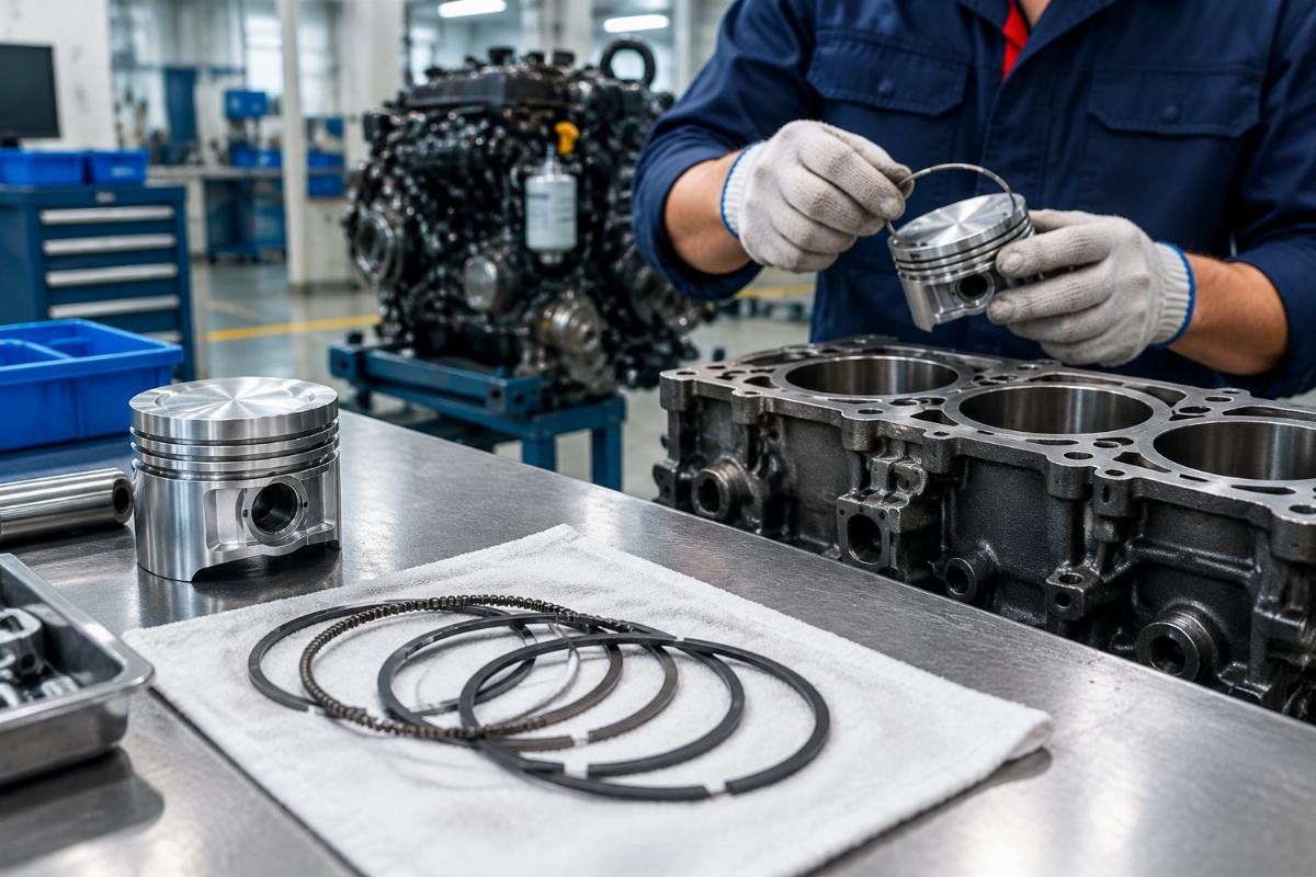 STD 78mm piston ring set replacing Kubota D1105 engine components