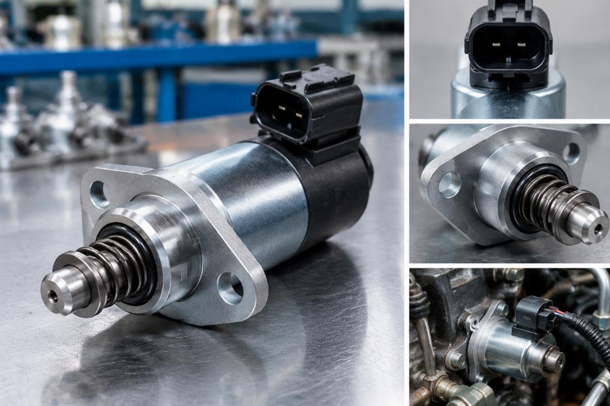 Stop Solenoid for Woodward 12V connector and mounting detail
