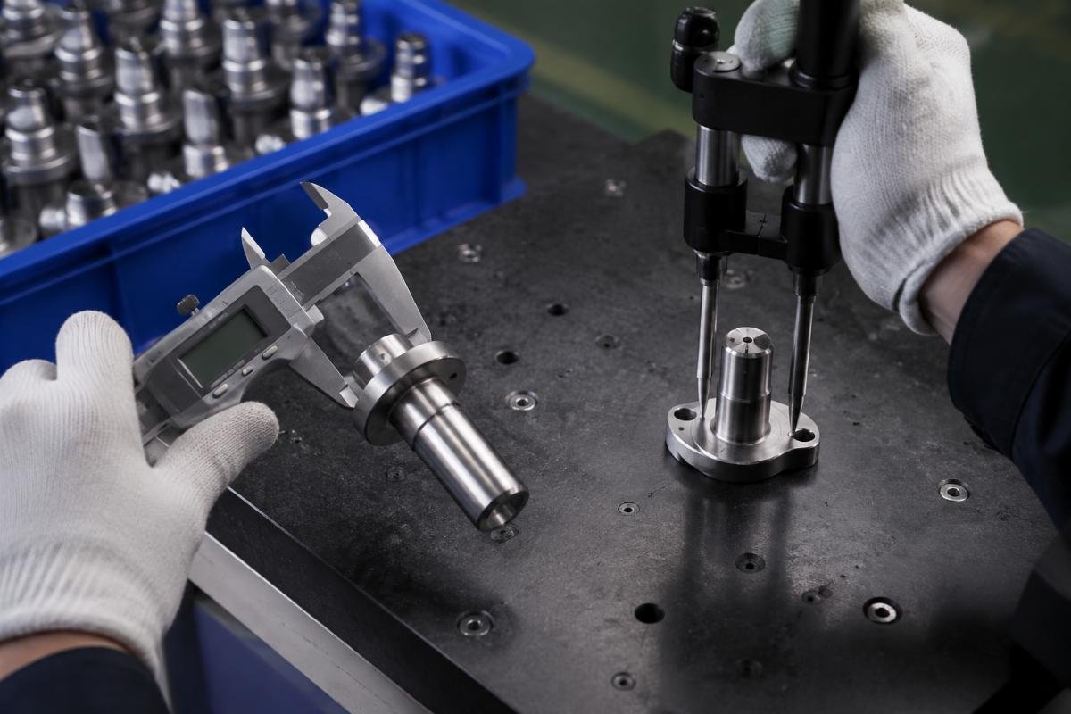 Stop solenoid shaft diameter and flange hole spacing measurement comparison against original unit