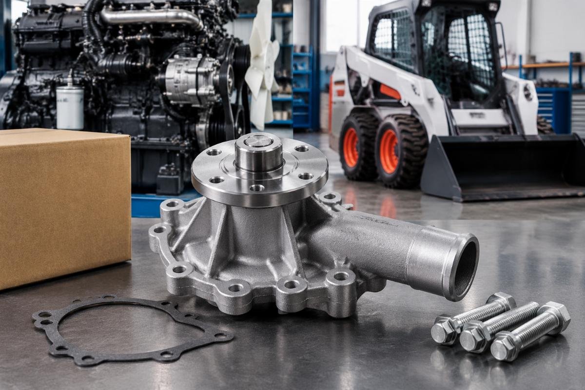 Water Pump 6684225 6653941 fitment cross reference for Kubota D1402 Bobcat skid steer loader