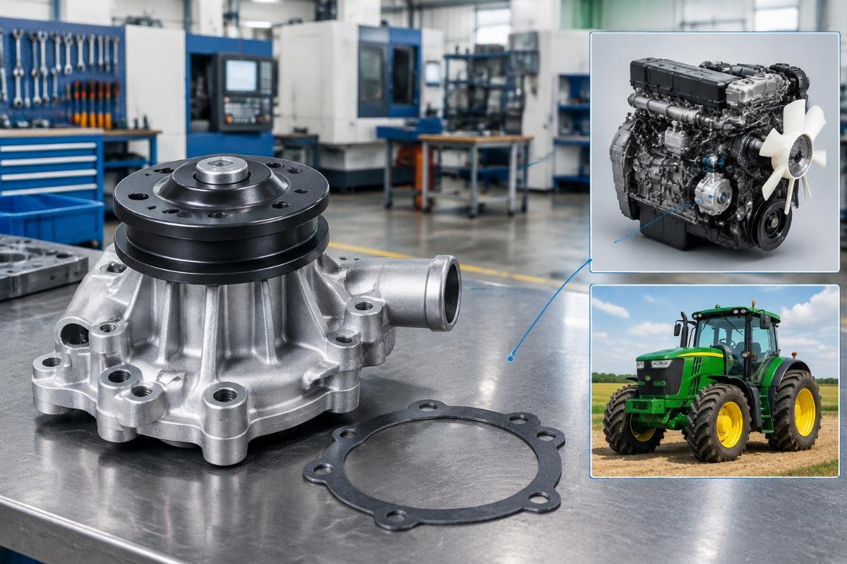 Water Pump CH12859 for Yanmar 3T90-J and John Deere 950 cross reference fitment detail